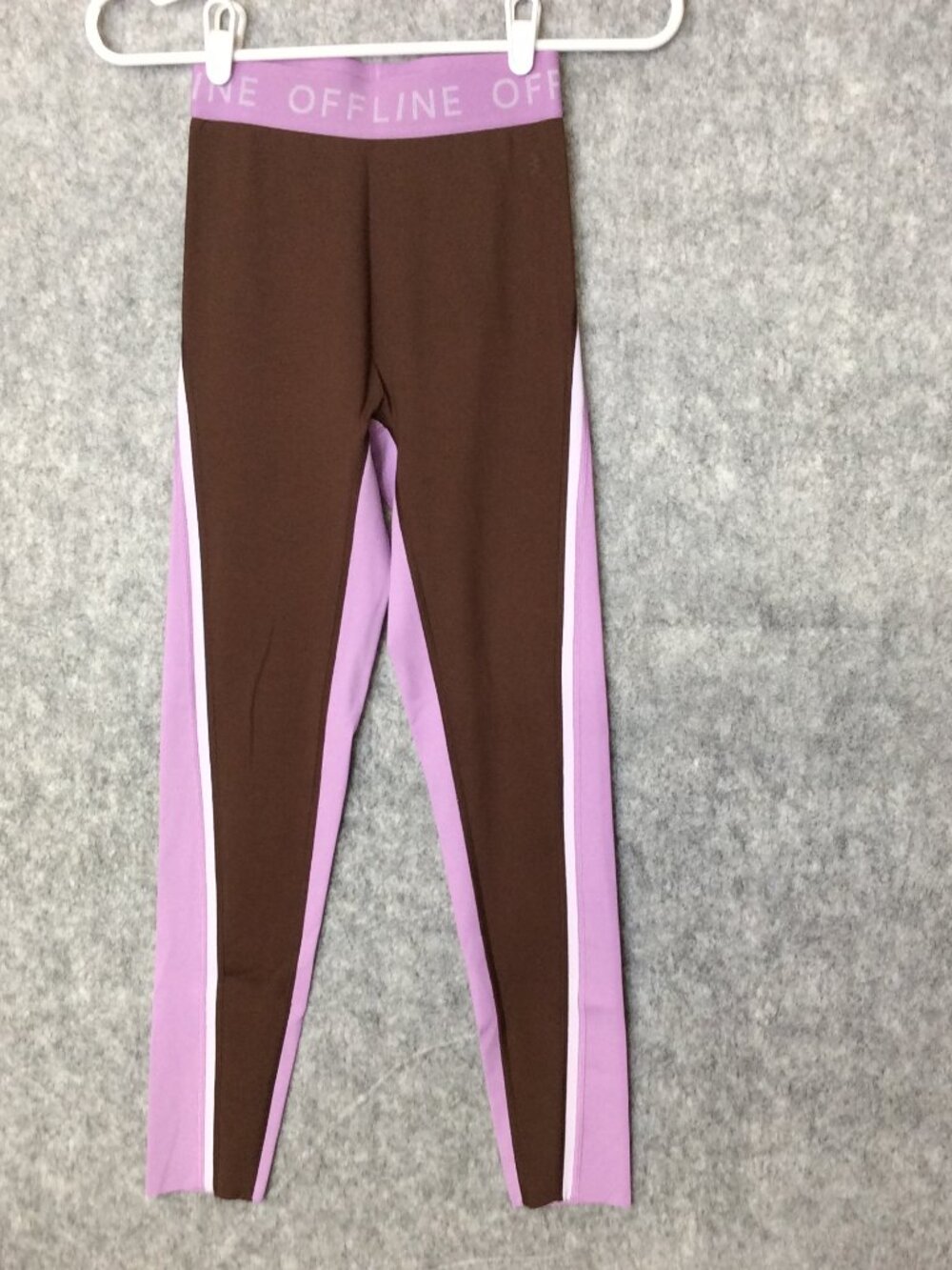 OFFLINE by Aerie Goals 7/8 High Rise Leggings Lavendar Brn Small S/P 26 Inseam